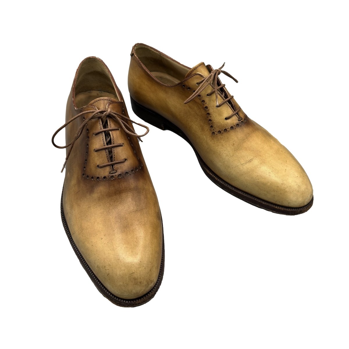Richelieus Berluti en cuir patiné miel - Le Beau Gustave