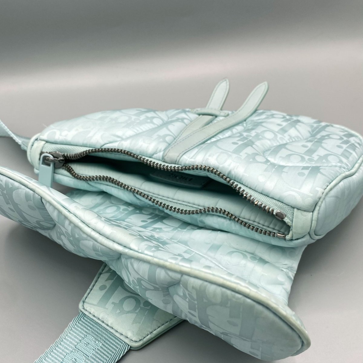 Saddle bag bleu turquoise Dior x ERL - Le Beau Gustave
