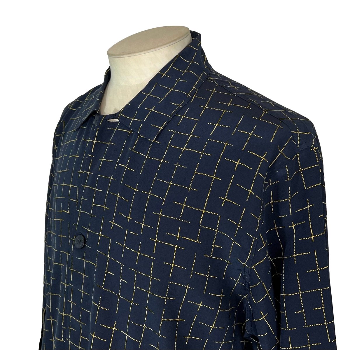 Set pyjama & peignoir bleu foncé - Le Beau Gustave