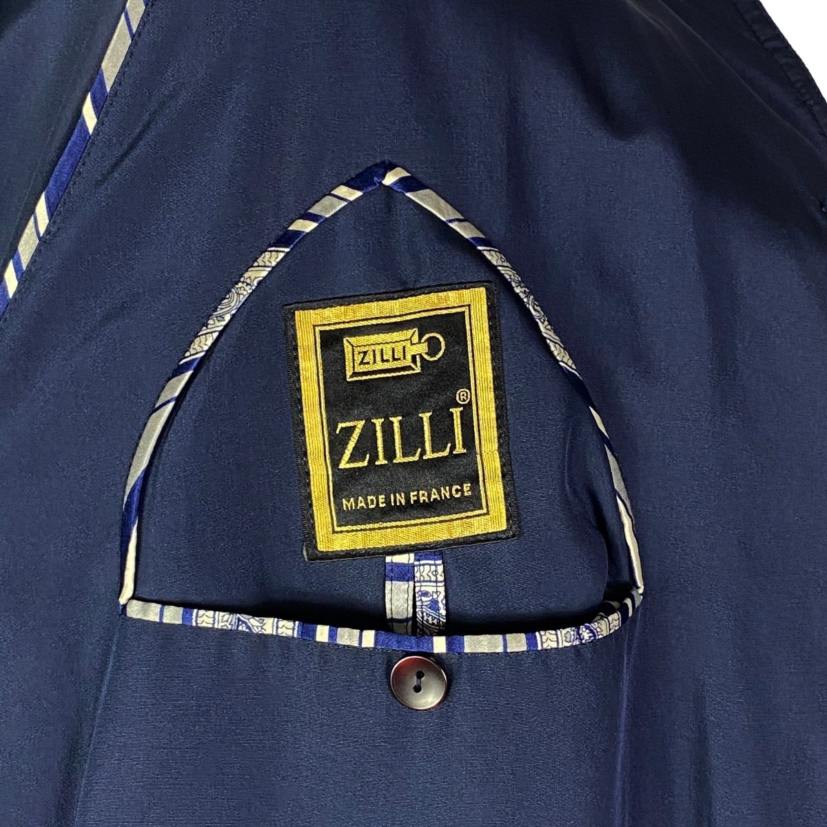 Trench bleu marine Zilli - Le Beau Gustave