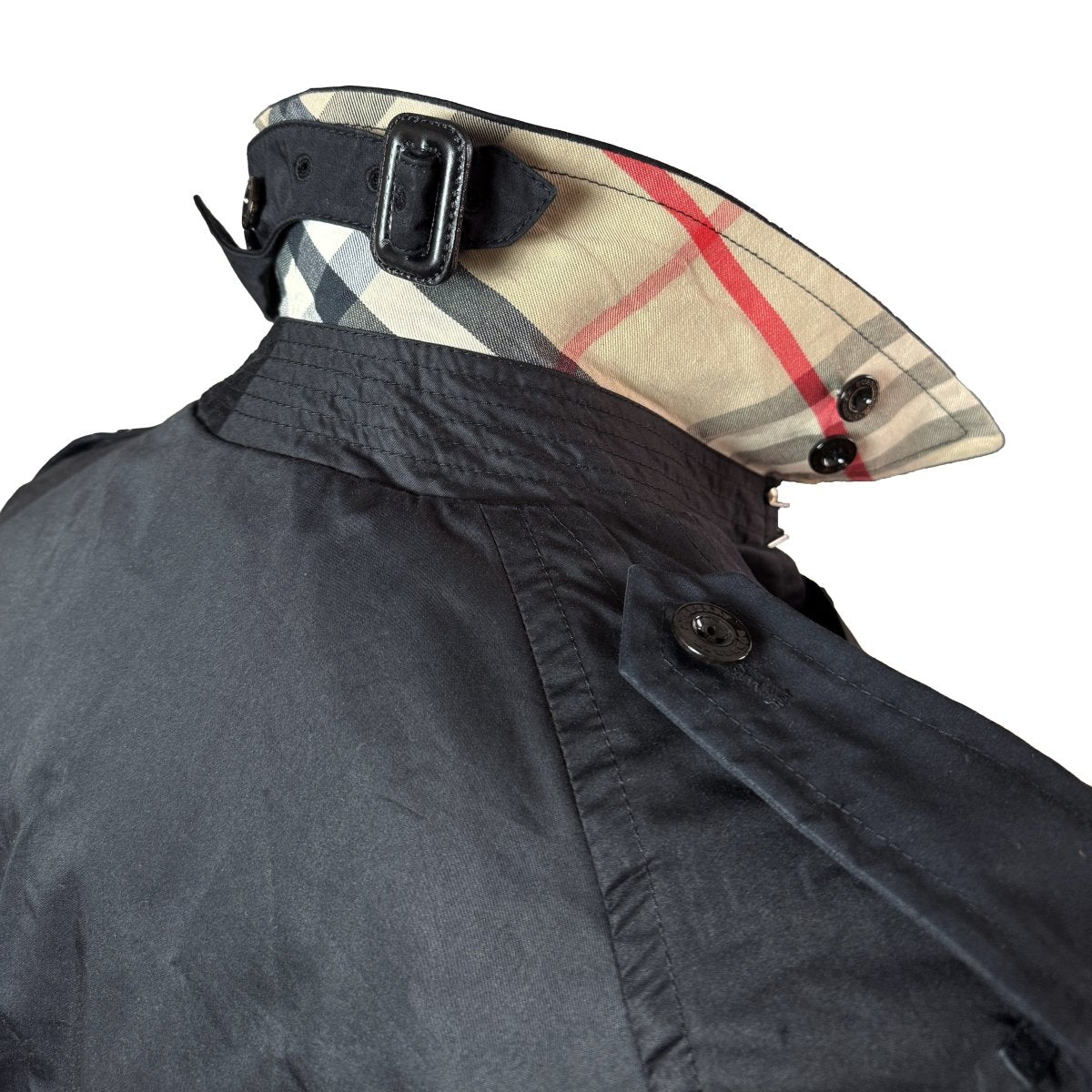 Trench coat 3/4 Burberry noir - Le Beau Gustave