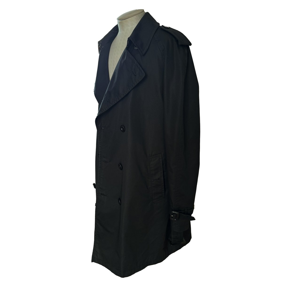 Trench coat 3/4 Burberry noir - Le Beau Gustave