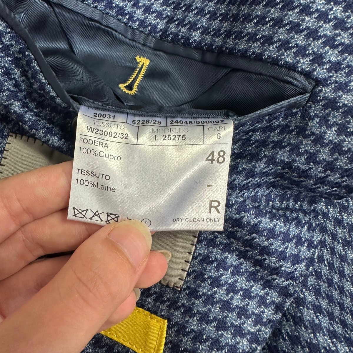 Veste bleue Canali - Le Beau Gustave