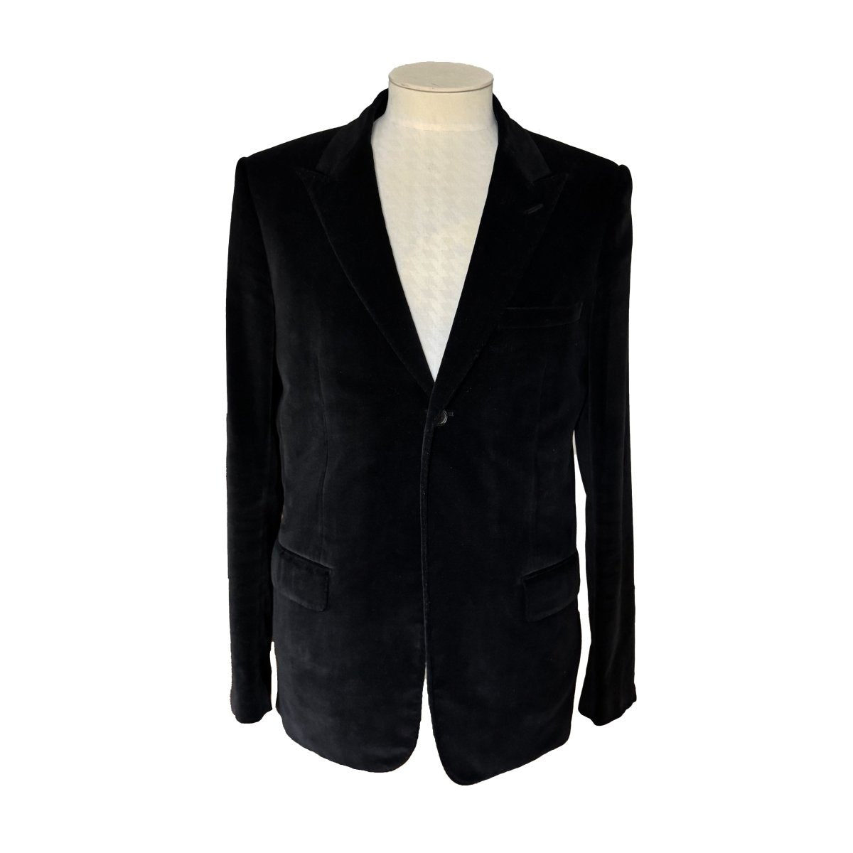 Veste Dior en velours noir uni - Le Beau Gustave