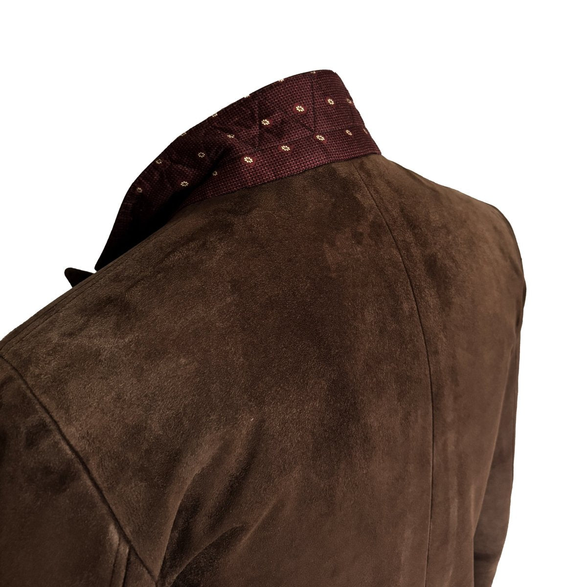 Veste Dolce & Gabbana cintrée en daim marron - Le Beau Gustave