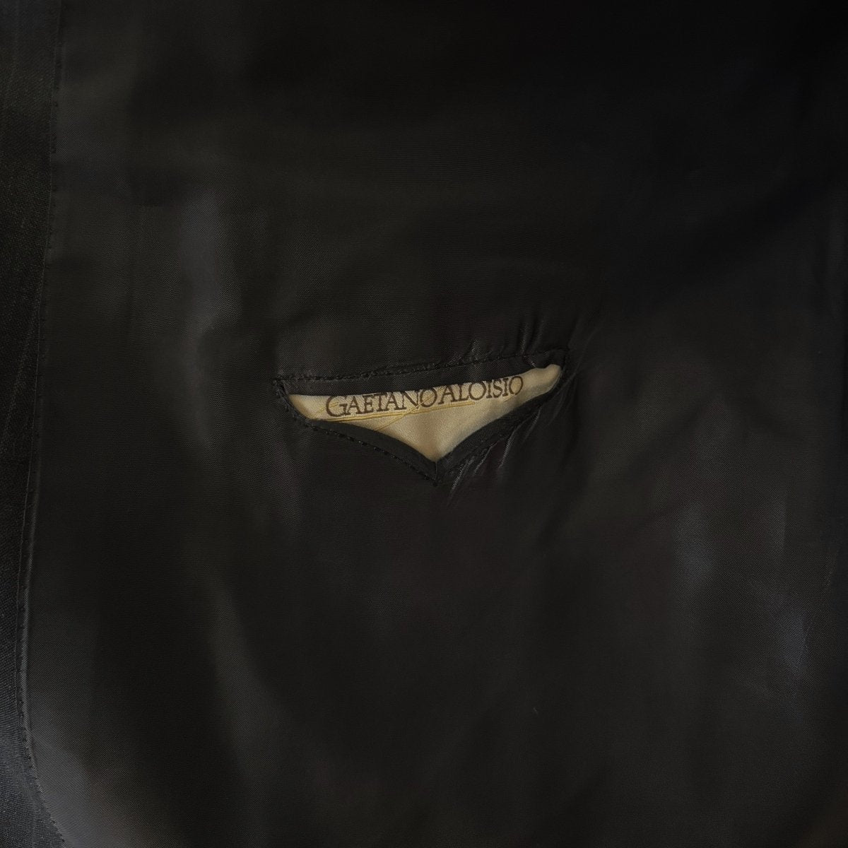 Veste Gaetano Aloisio rayée anthracite - Le Beau Gustave