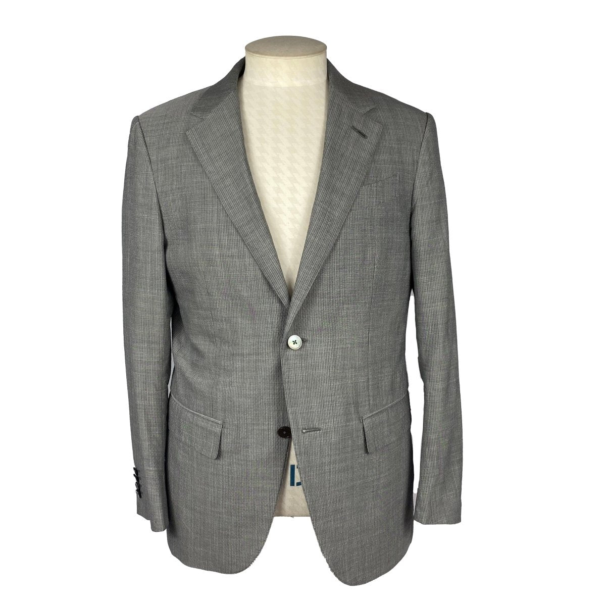 Veste grise seersucker Zegna - Le Beau Gustave