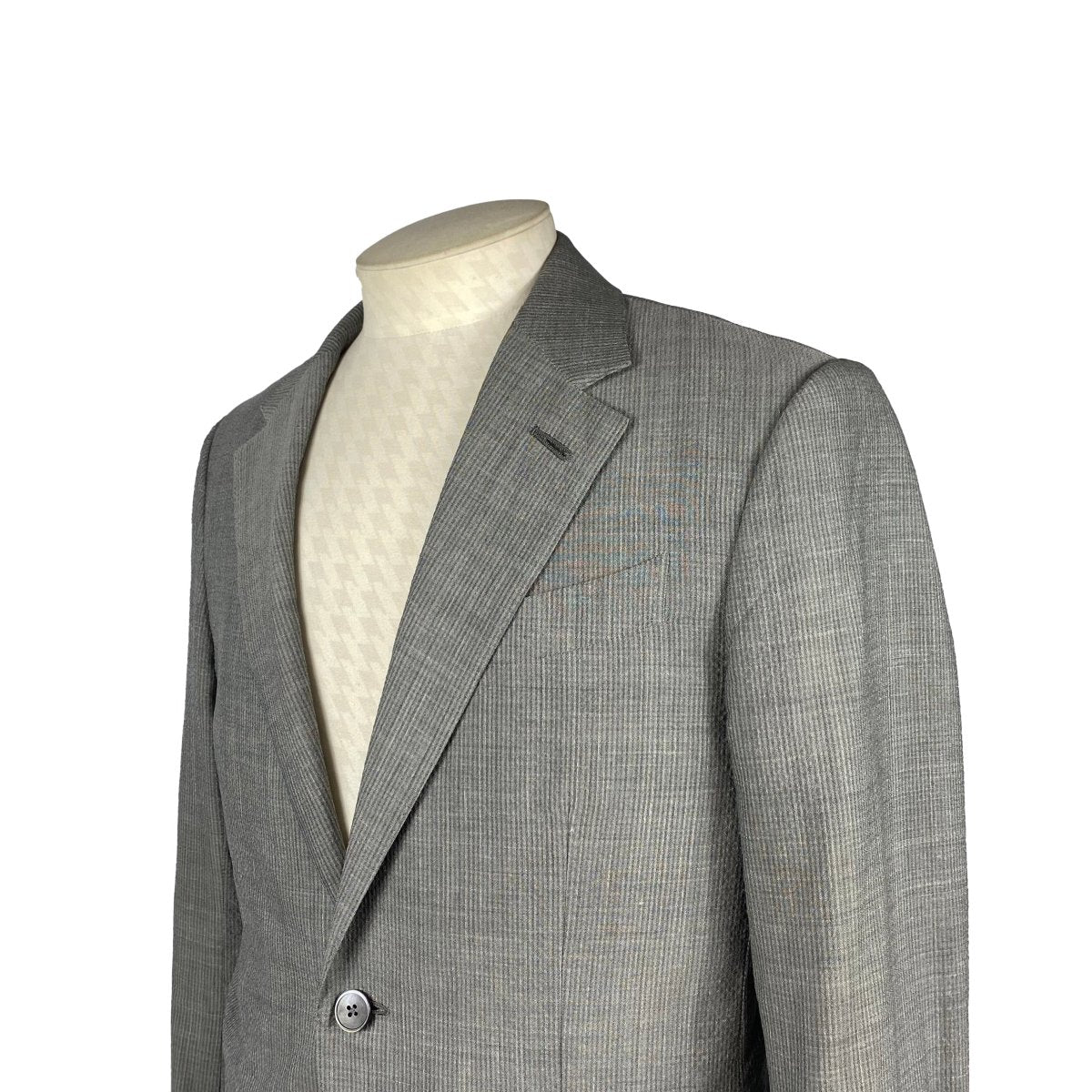 Veste grise seersucker Zegna - Le Beau Gustave