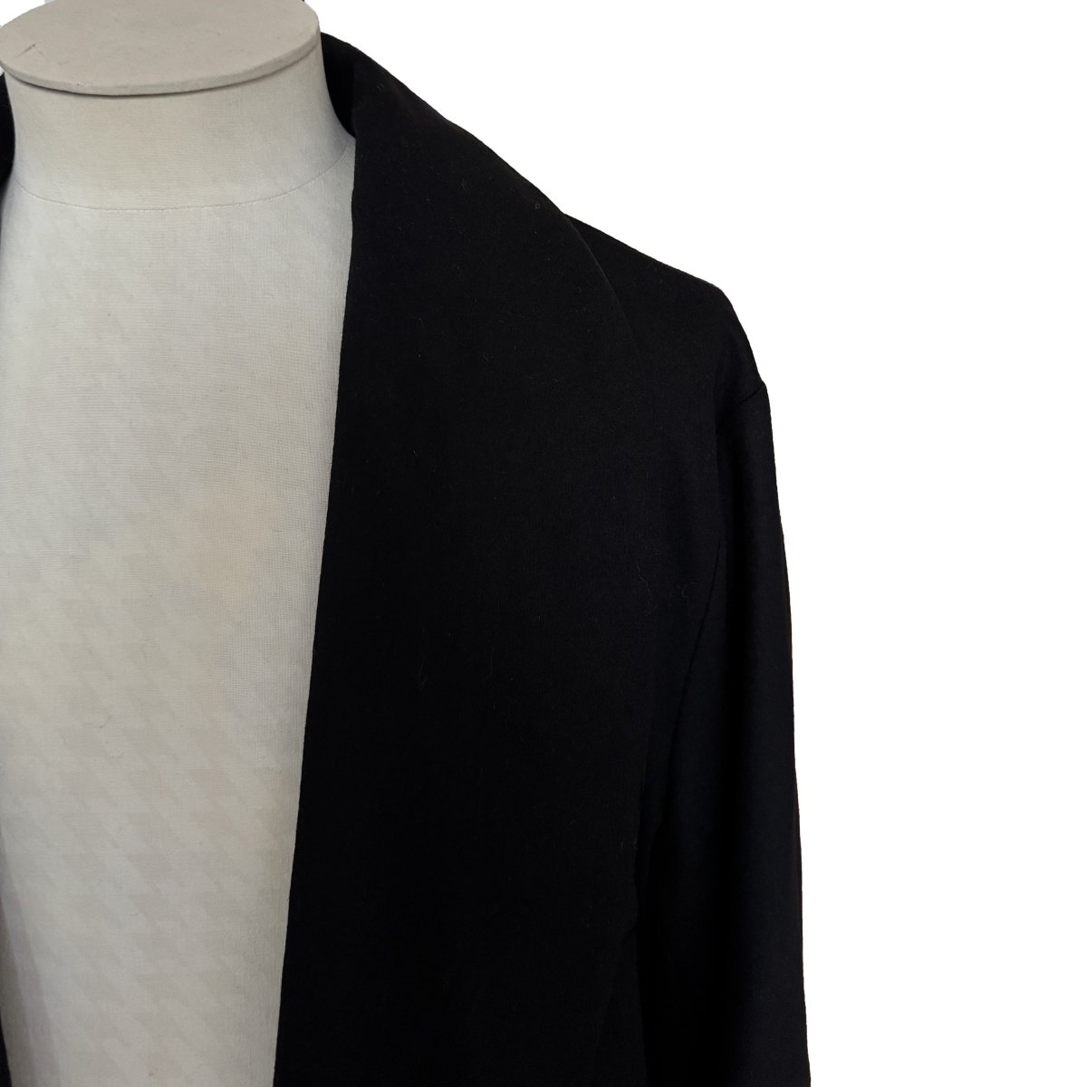 Veste Lanvin noire ceinturée en laine et cachemire - Le Beau Gustave