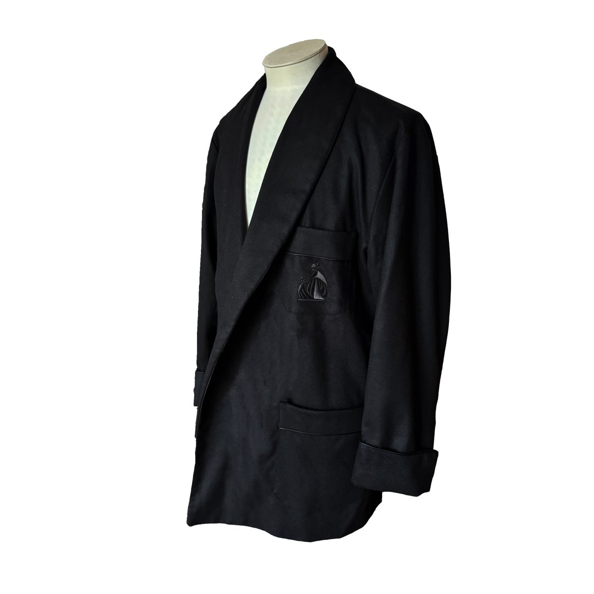 Veste Lanvin noire ceinturée en laine et cachemire - Le Beau Gustave