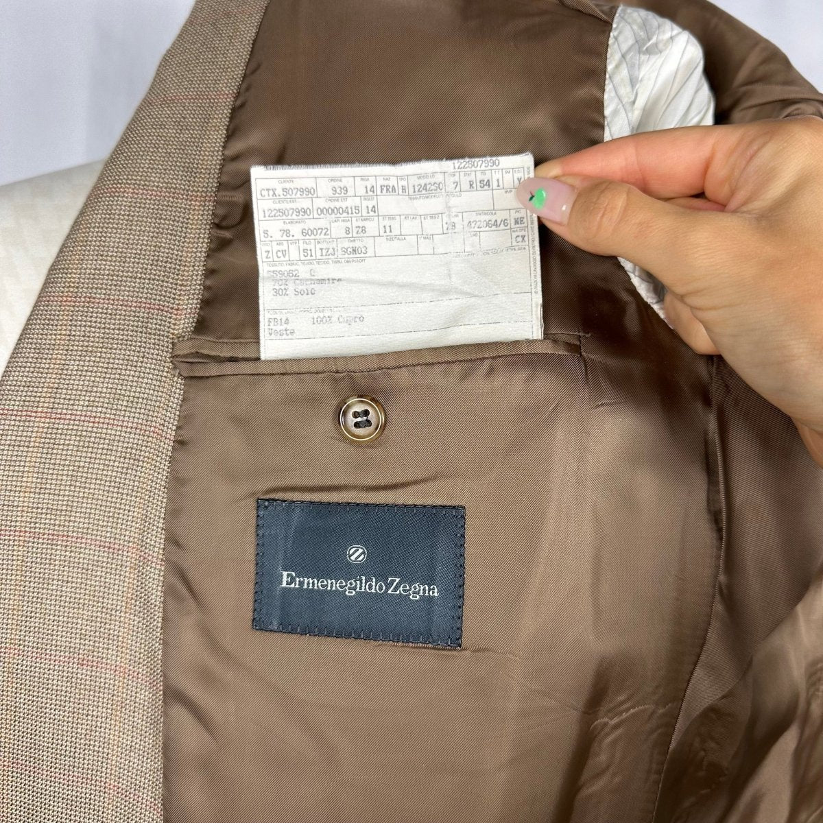 Veste tartan Zegna - Le Beau Gustave