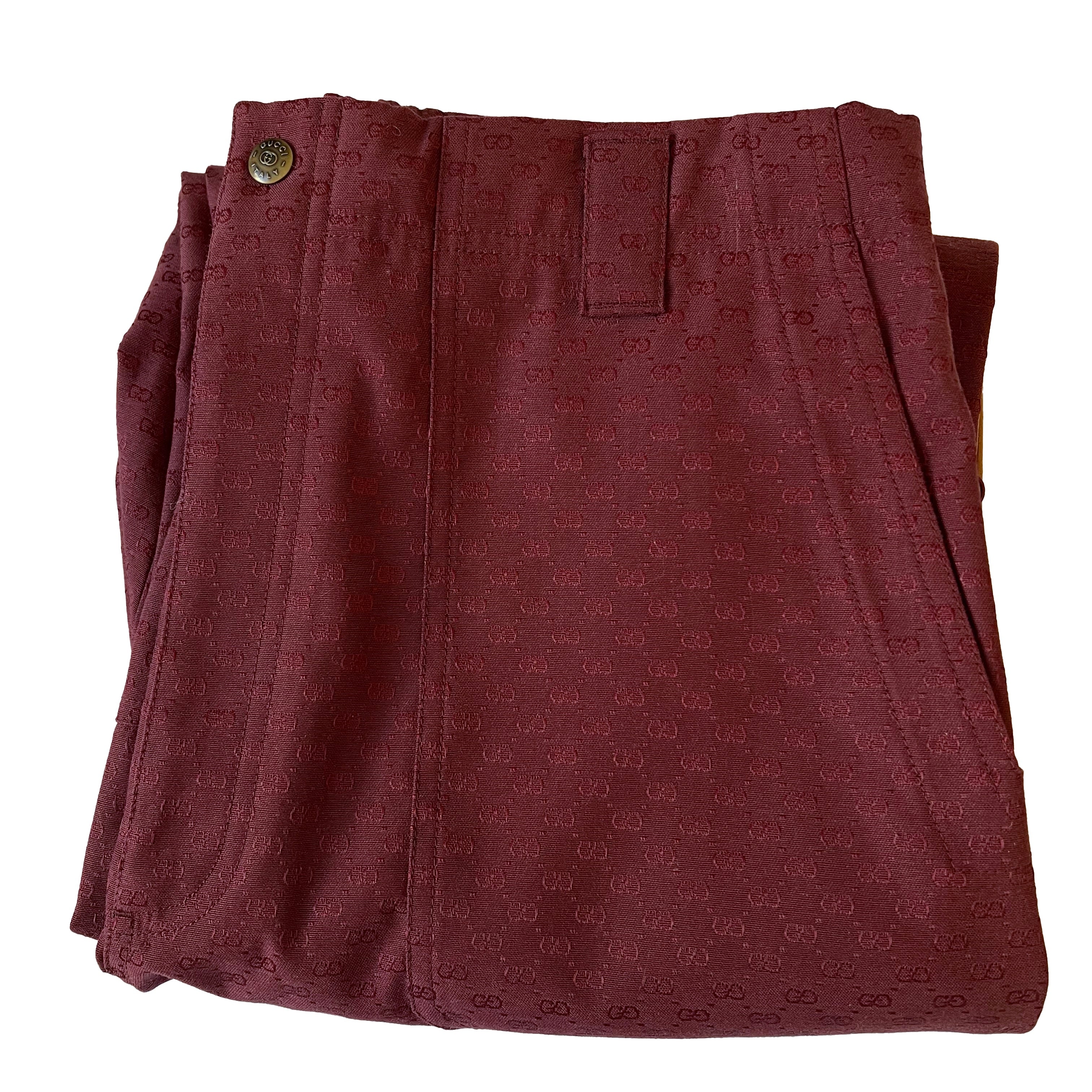 Pantalon toile Gucci Rouge