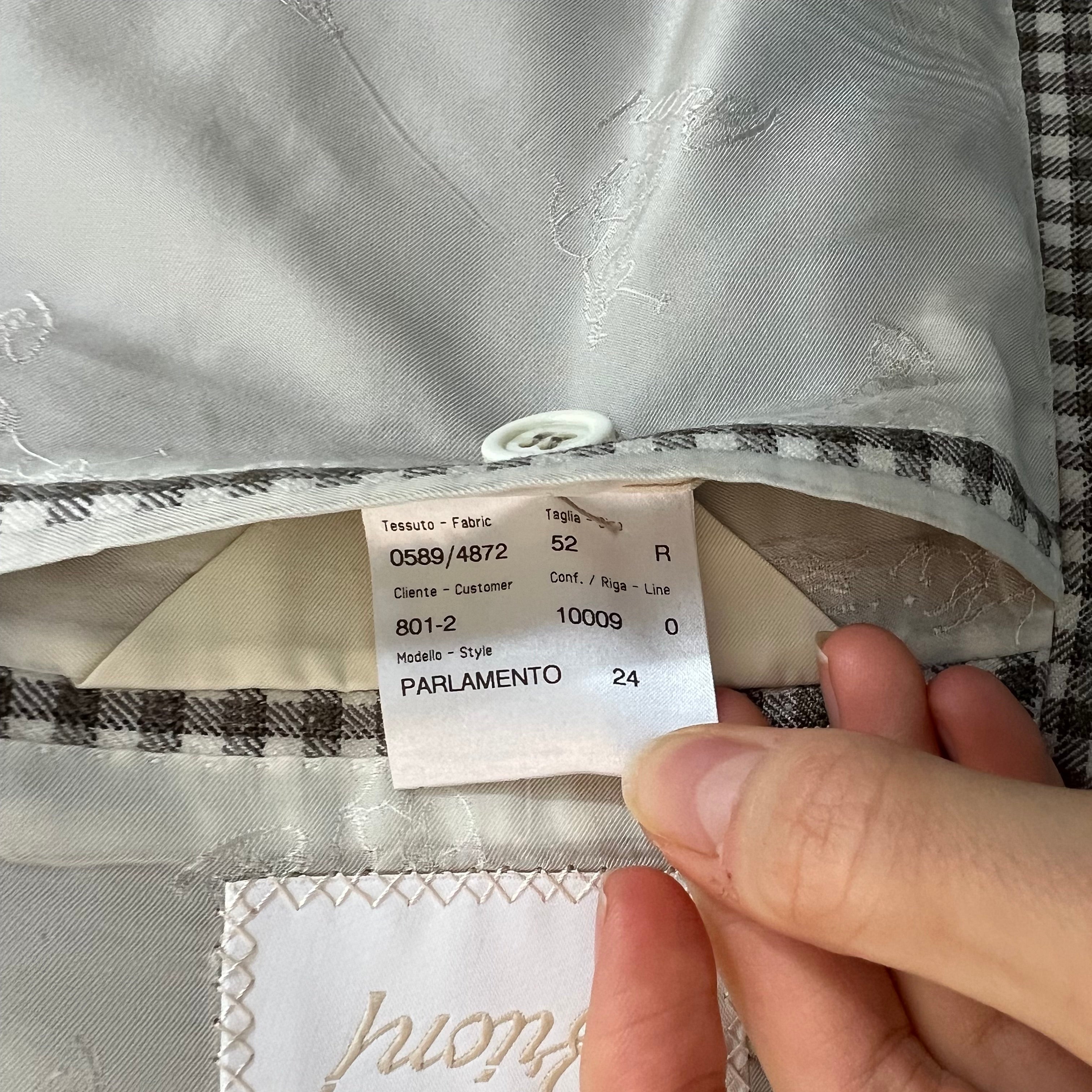 Veste à carreaux Brioni