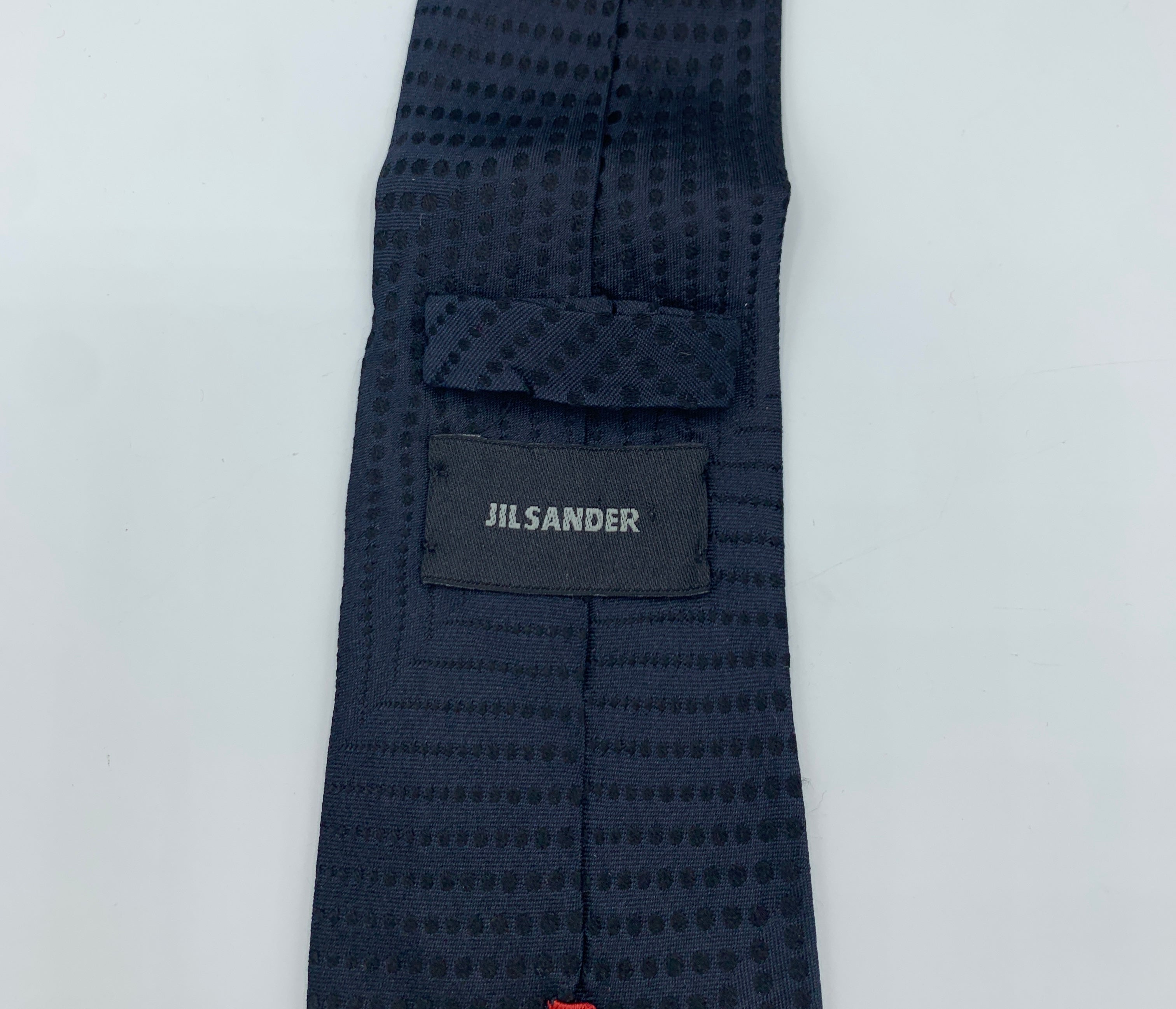 Cravate bleu foncé Jil Sander