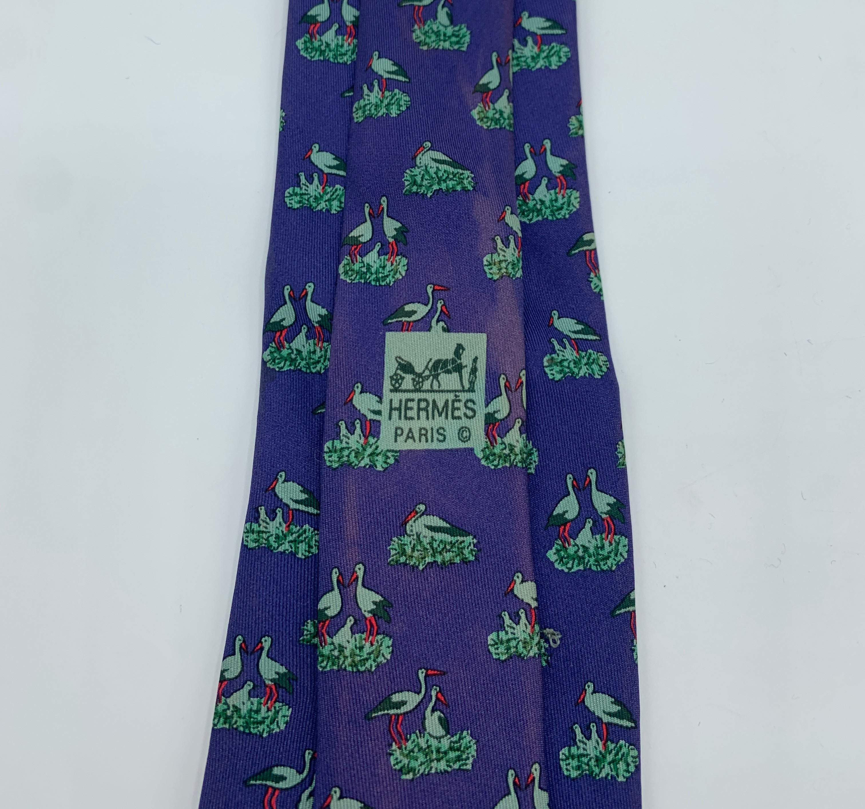 Cravate Hermès à motif