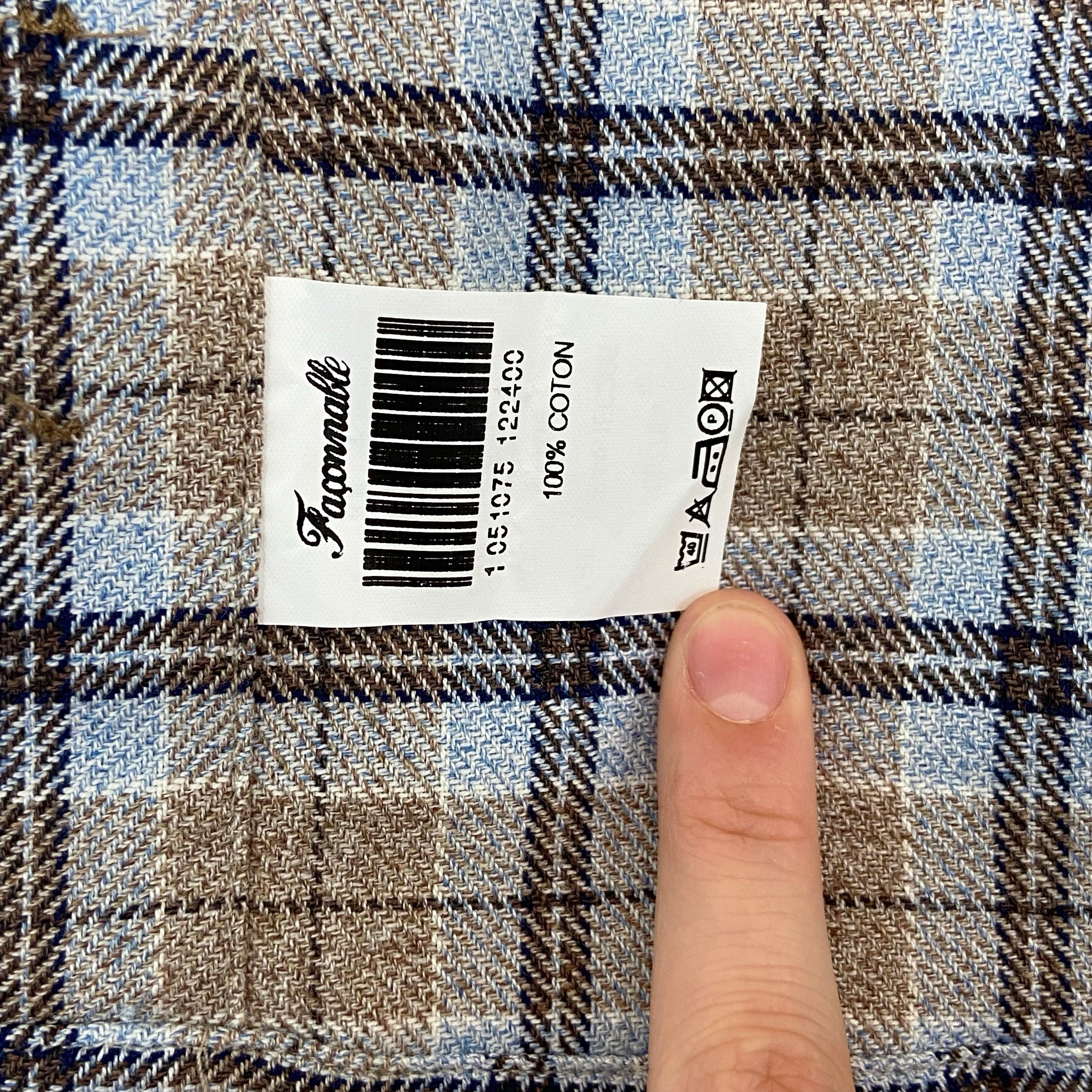 Chemise à carreaux Façonnable