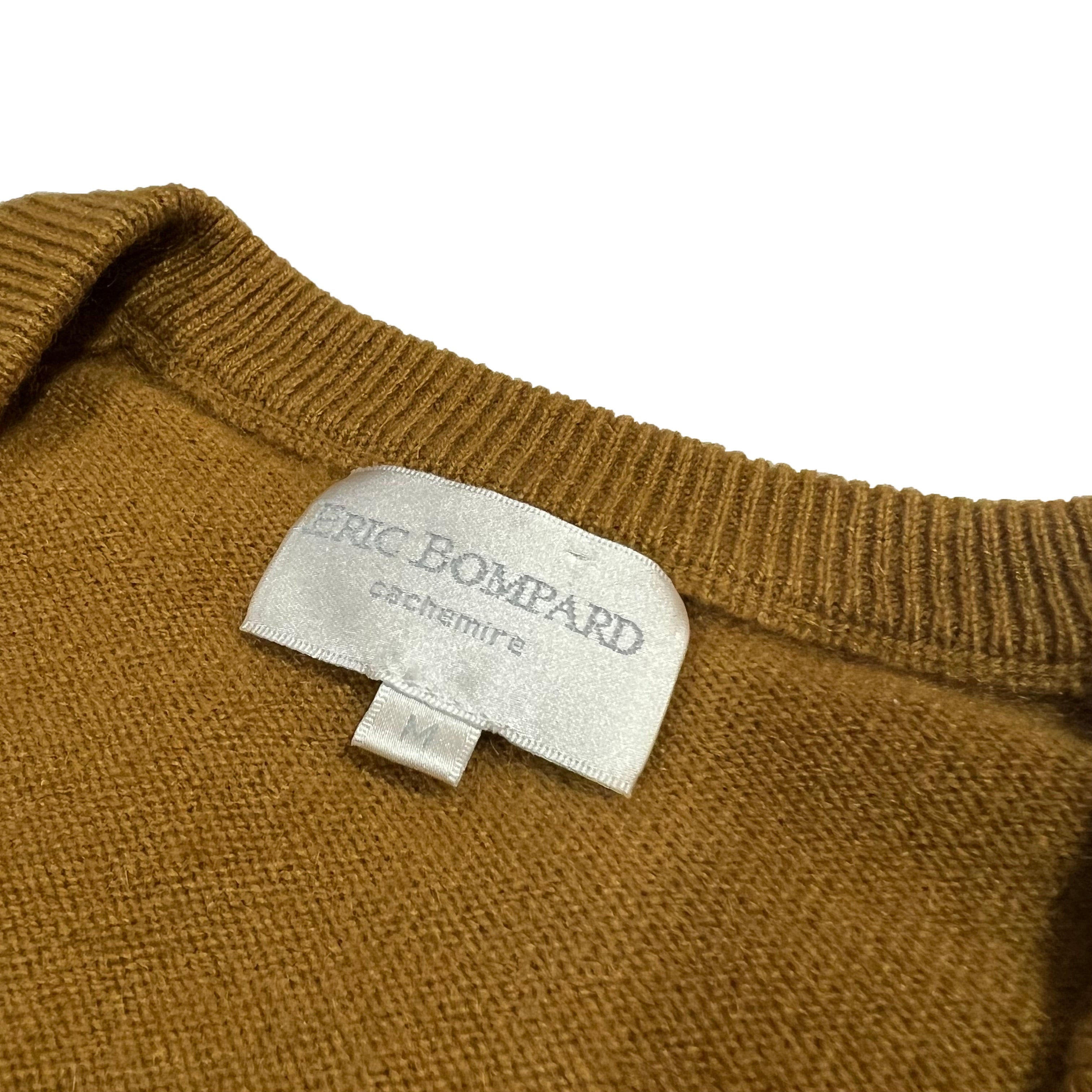 Pull V sans manches Bompard jaune