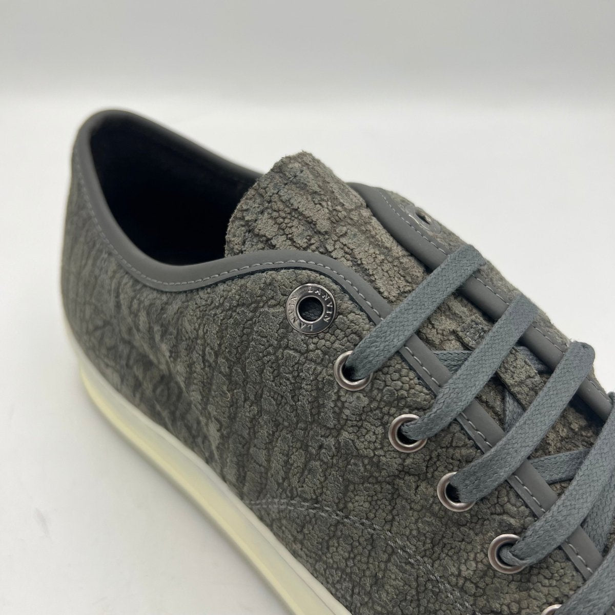 Basket grise foncé Lanvin - Le Beau Gustave