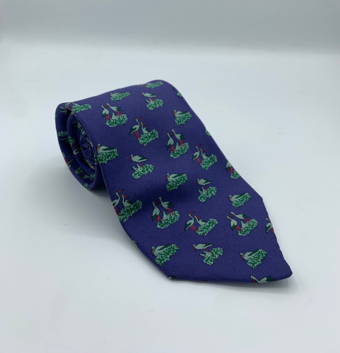 Cravate Hermès à motif - Le Beau Gustave