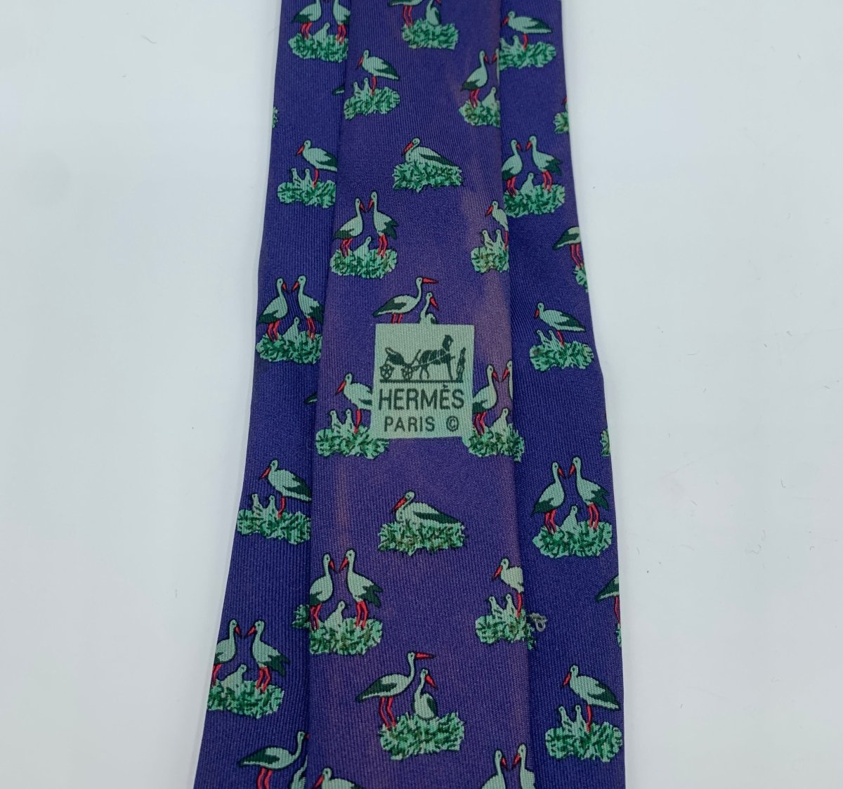 Cravate Hermès à motif - Le Beau Gustave