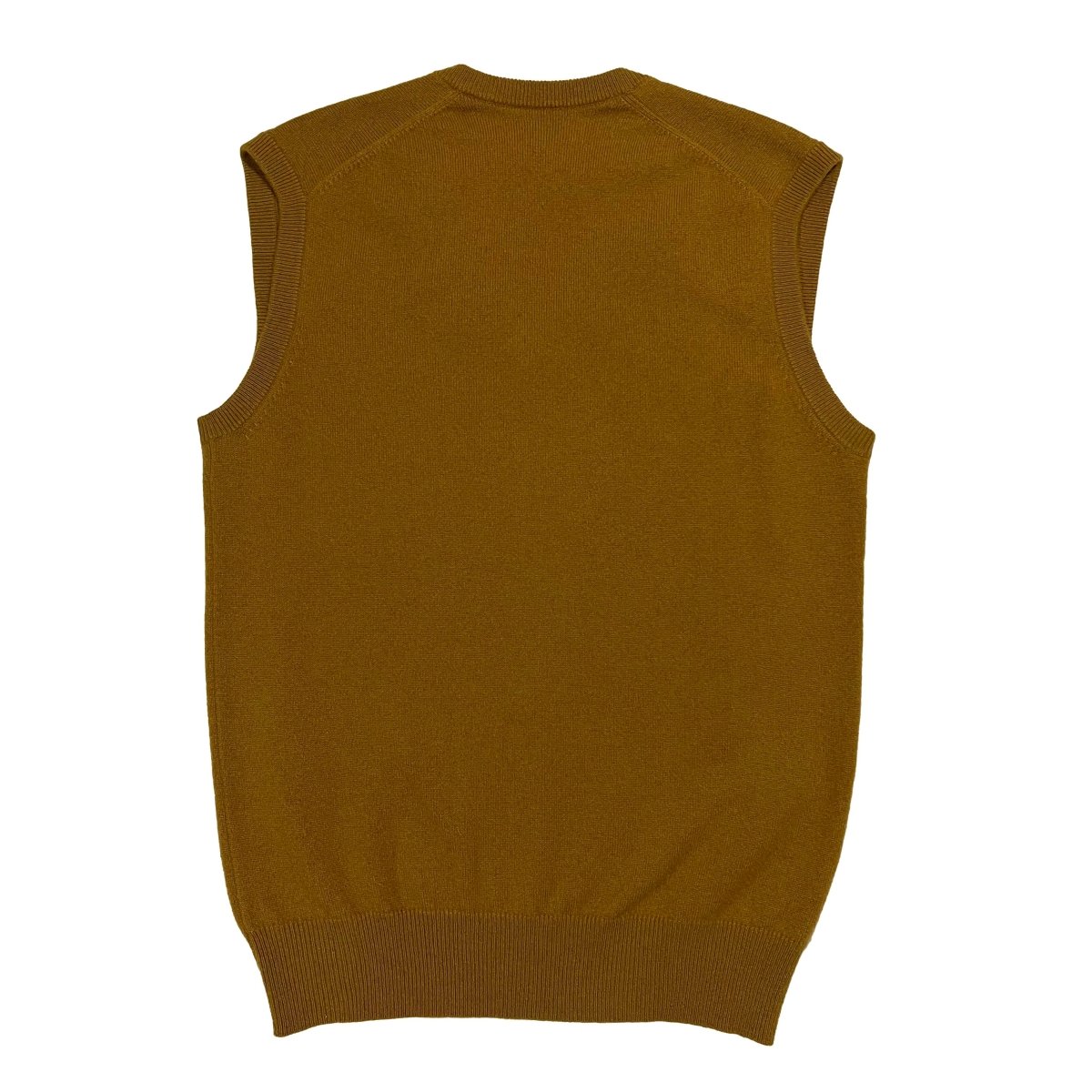 Pull V sans manches Bompard jaune - Le Beau Gustave