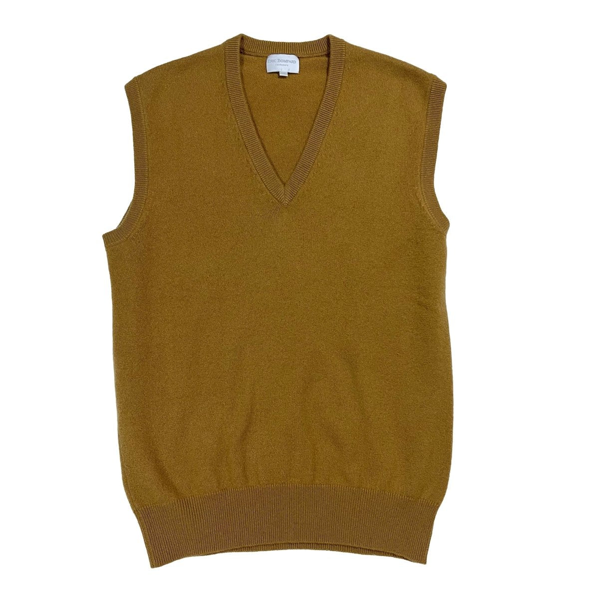 Pull V sans manches Bompard jaune - Le Beau Gustave