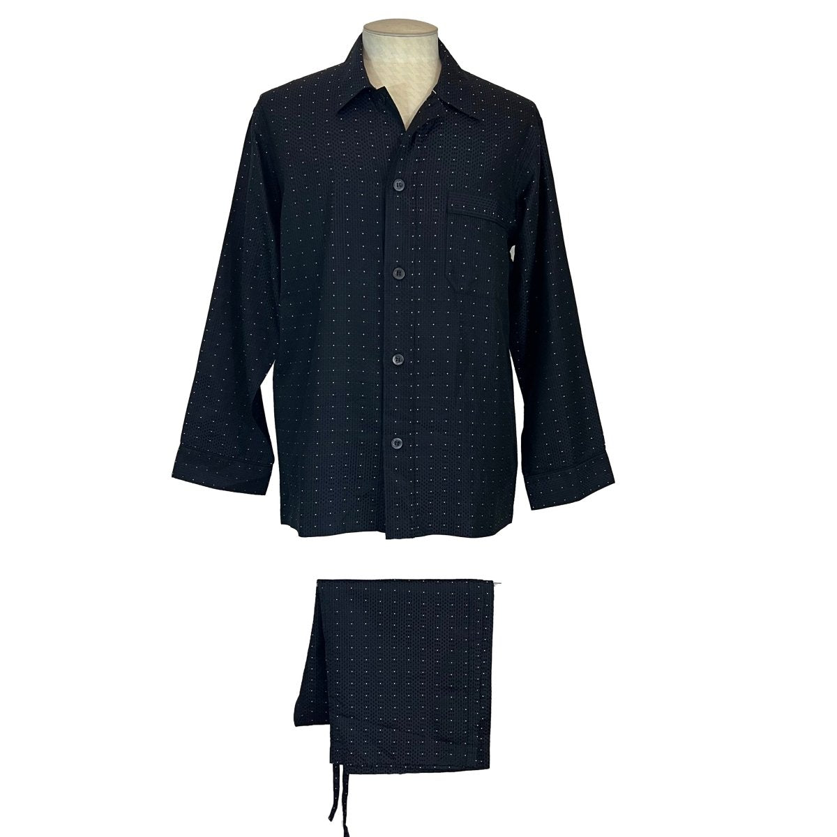 Pyjama noir à pois Nero Perla - Le Beau Gustave